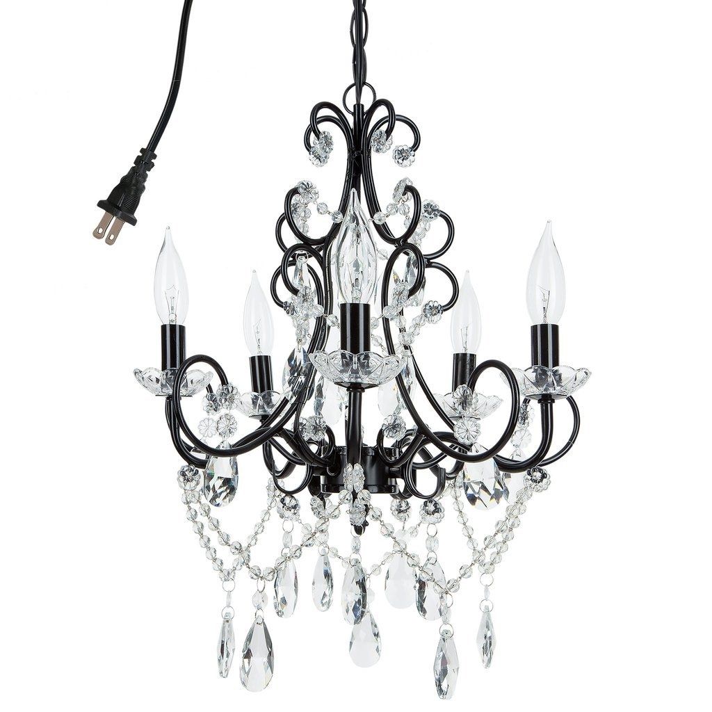 Most Recently Released Antique Black Chandelier For Fascinating Electra Linear Wave Light Black And Crystal Chandelier (View 9 of 20)