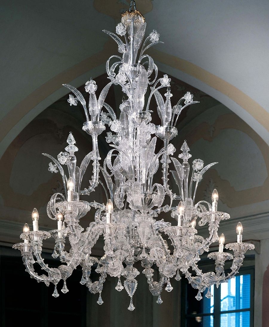 Murano Chandelier Inside Newest Chandeliers Traditional Venetian Modern Contemporary (Photo 1 of 20)