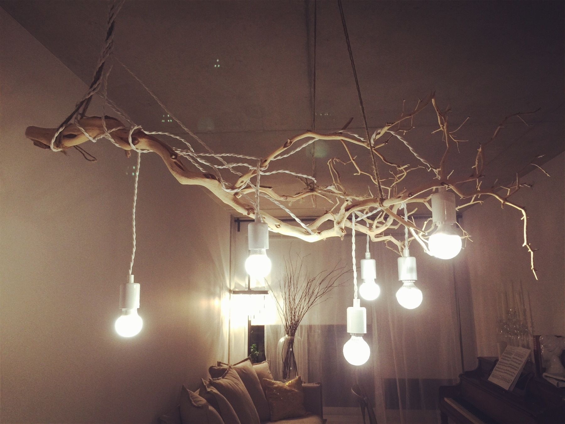 My Favourite Diy Branch Chandelier Madejust Branches And Simple Inside Most Recent Branch Chandeliers (View 1 of 20)