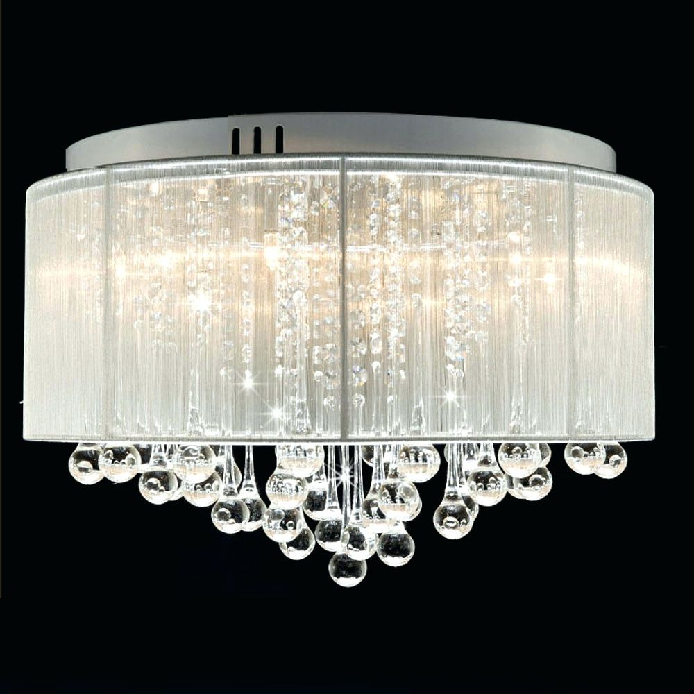Popular Chandeliers ~ Contemporary Crystal Drum Chandelier Crystal Regarding Cream Crystal Chandelier (View 6 of 20)