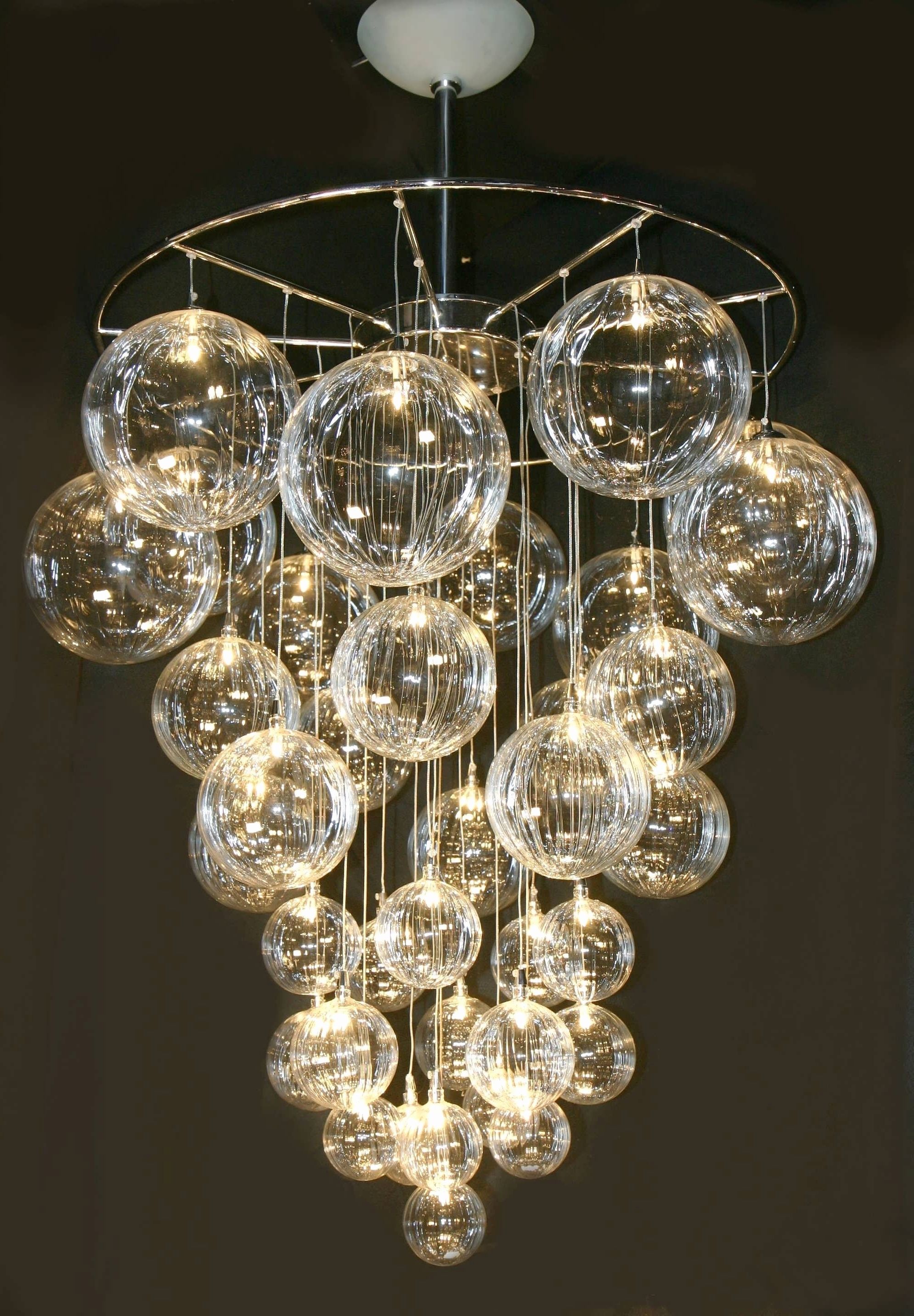 Popular Modern Glass Chandeliers Intended For Chandeliers : Modern Glass Chandelier Best Of Globe Chandelier (View 13 of 20)