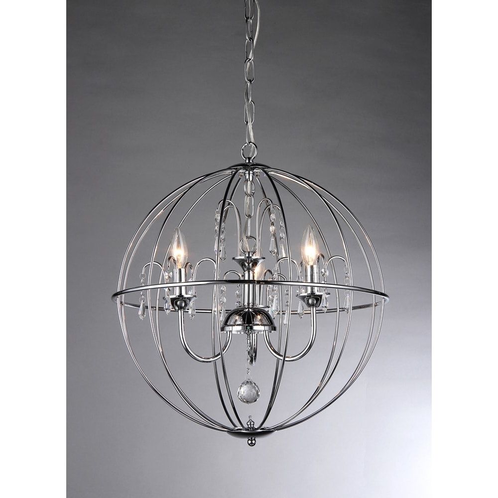 Recent Crystal Cage Chandelier – Free Shipping Today – Overstock – 16399009 Within Caged Chandelier (View 1 of 20)