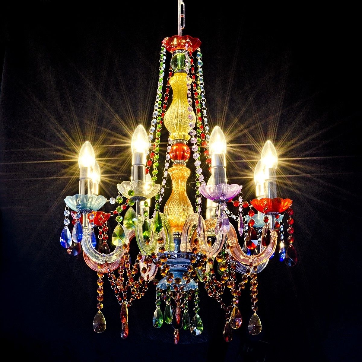 Well Known Colourful Chandeliers Pertaining To Gypsy Chandelier – Lh79 – Be Fabulous! (View 1 of 20)