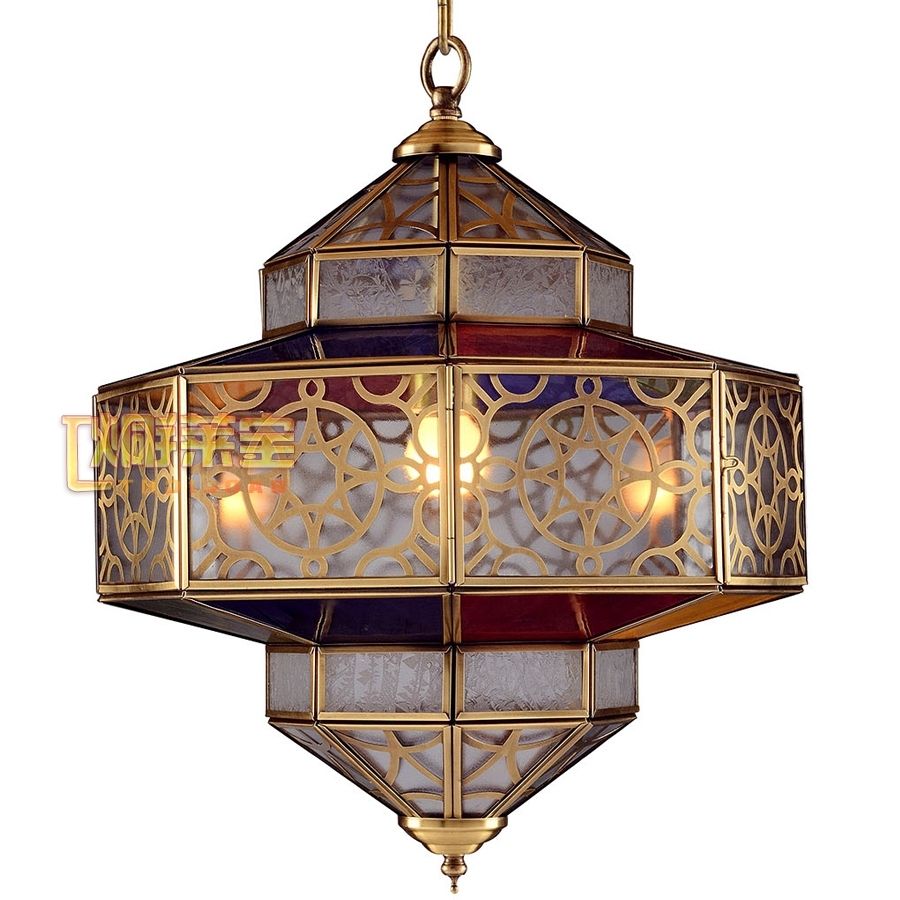 Widely Used Full Copper Lamps Copper Lamps Bedroom Moroccan Chandeliers Arab With Asian Chandeliers (Photo 1 of 20)