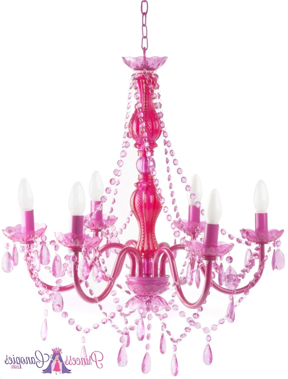 Widely Used Fuschia Chandelier Intended For Fuschia Pink Chandelier, Fancy Pink Gypsy Chandelier Large "lucia" (Photo 1 of 20)