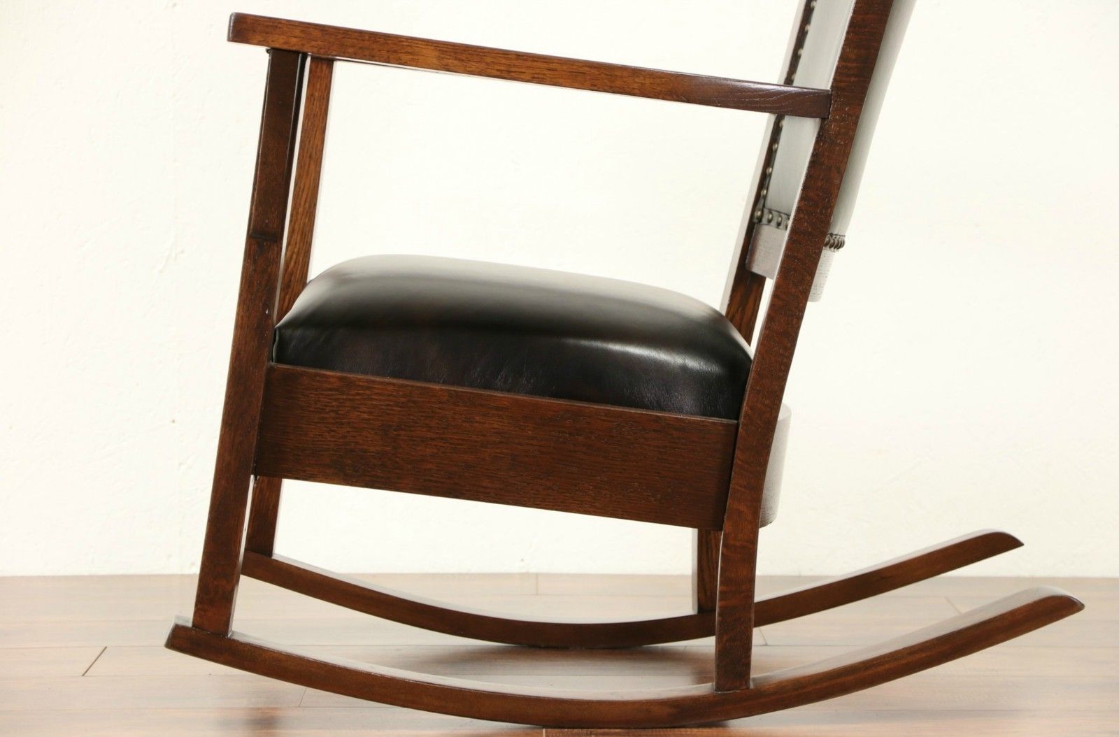 Antique Rocking Chairs For 2019 Sold – Arts & Crafts Mission Oak 1910 Antique Rocking Chair, New (View 1 of 20)