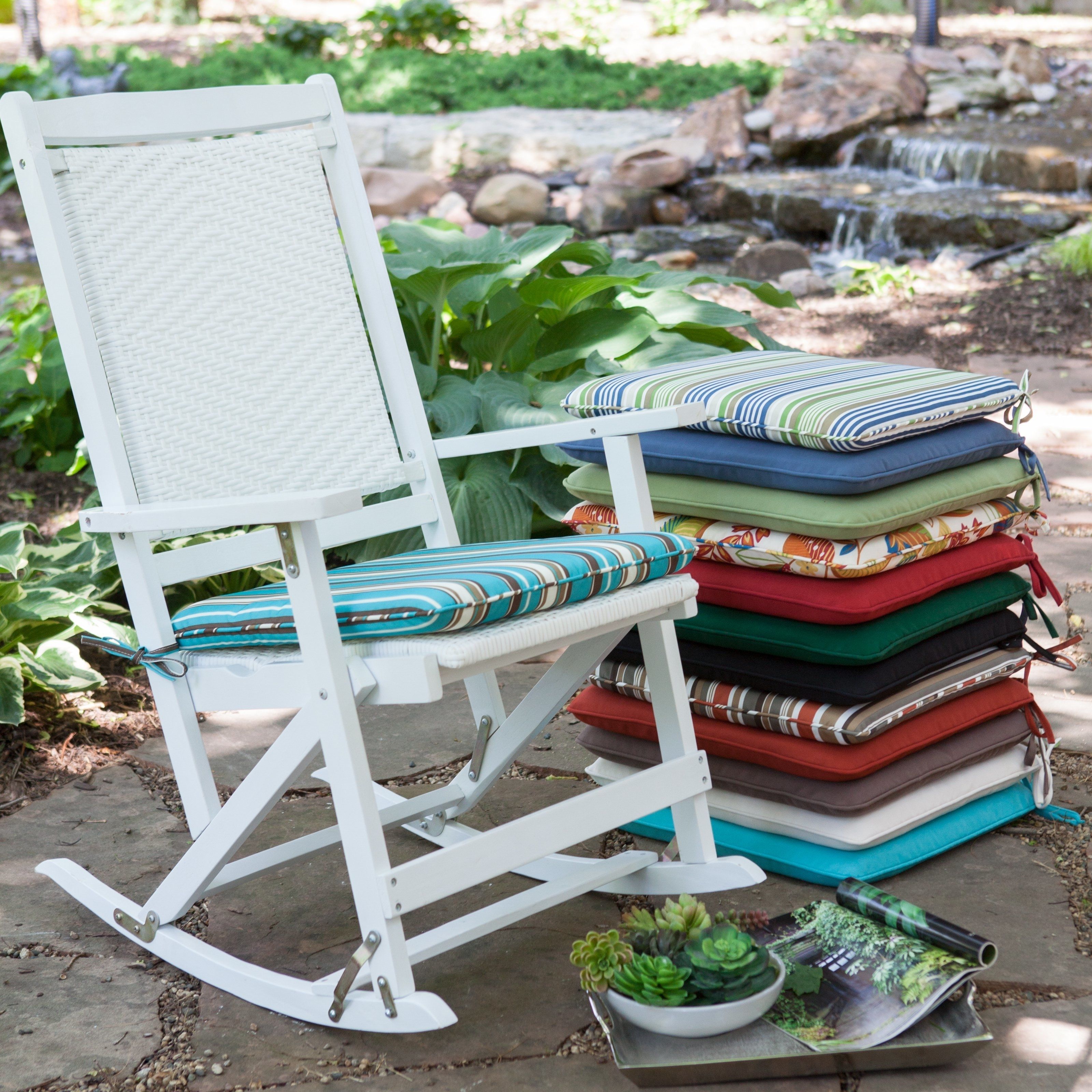 Decor Of Patio Chair Cushions Outdoor Patio Rocking Chair Cushions Intended For Most Recent Outdoor Rocking Chairs With Cushions (View 10 of 20)