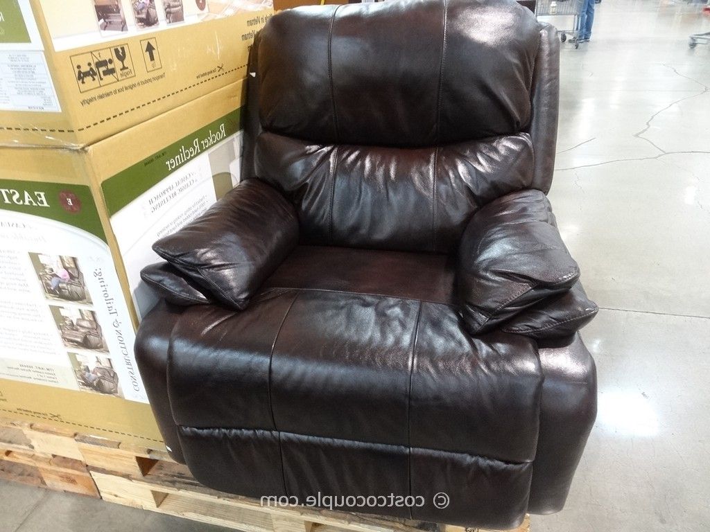 Highest Recliner Chairs Costco Woodworth Easton Leather Rocker Inside Most Up To Date Rocking Chairs At Costco (View 10 of 20)