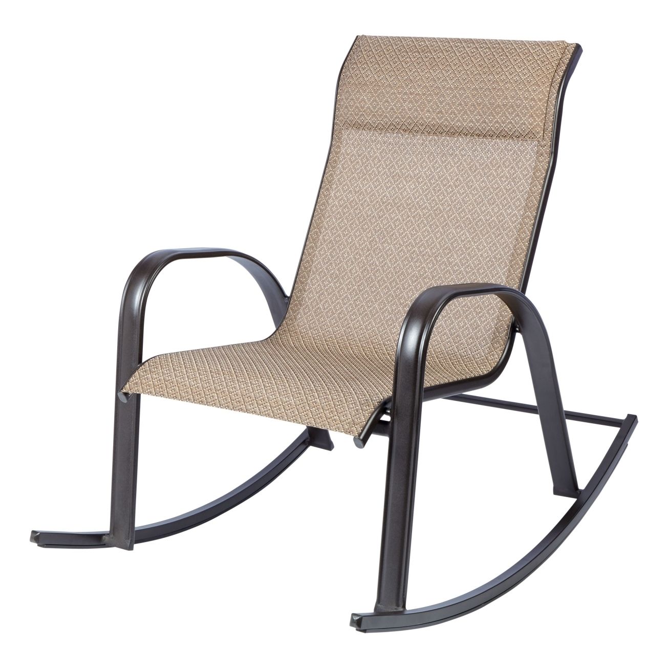Living Accents Newport Rocking Chair Brown Outdoor Dining Patio Pertaining To Favorite Stackable Patio Rocking Chairs (View 1 of 20)