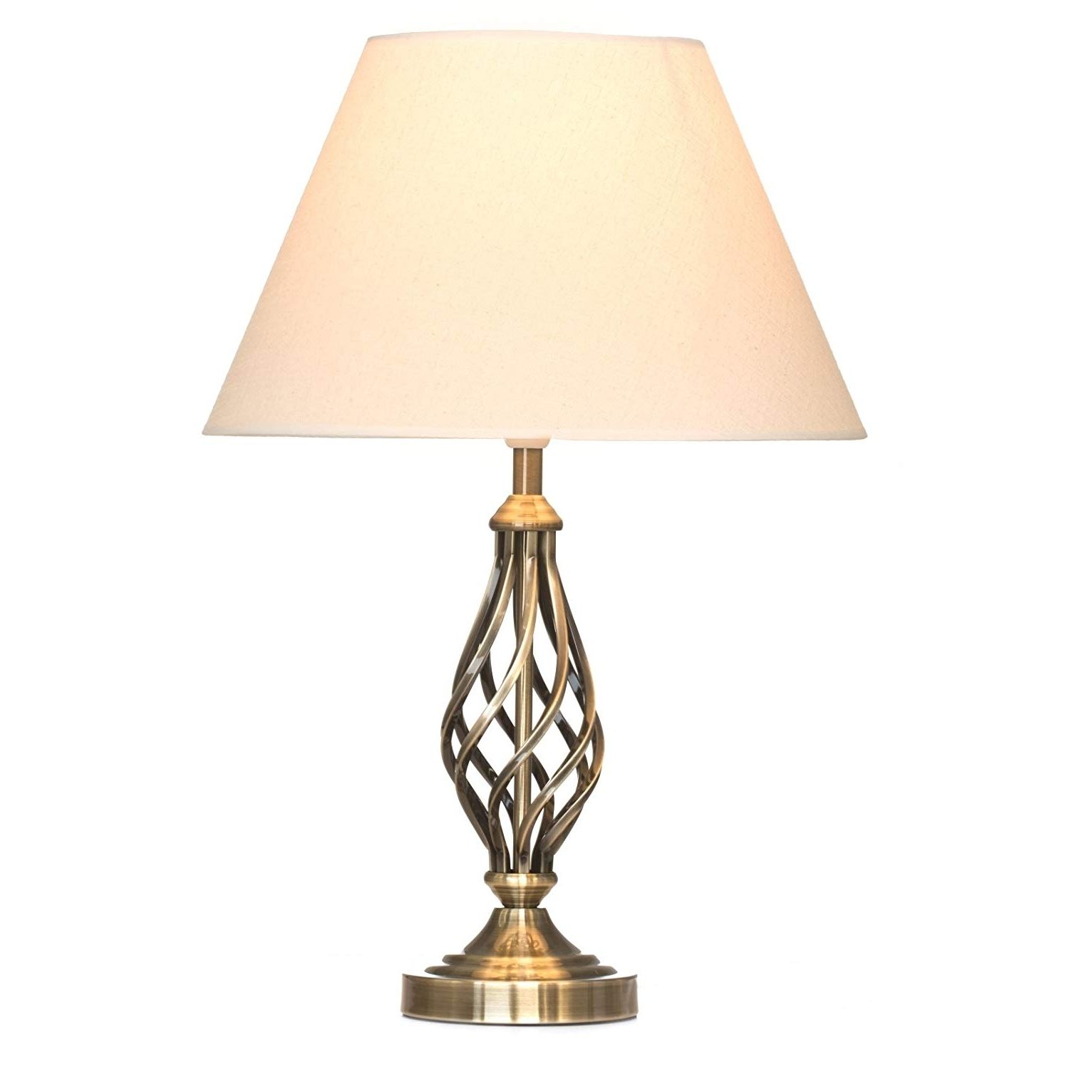Most Recent Traditional Table Lamps For Living Room For Kingswood Barley Twist Traditional Table Lamp Antique Brass (View 20 of 20)