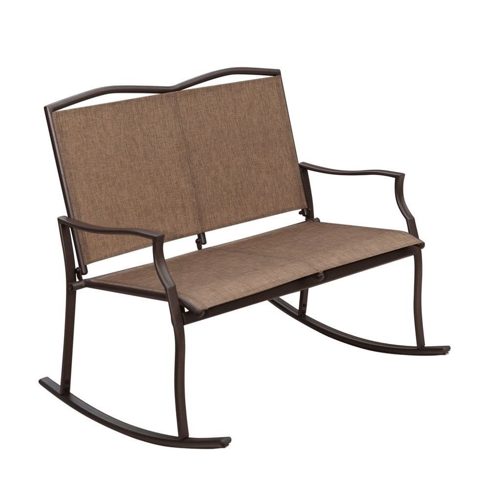Most Recently Released Shop Sunlife Sling Glider Rocker Chairs For 2 Person, Loveseats Within Patio Sling Rocking Chairs (View 13 of 20)