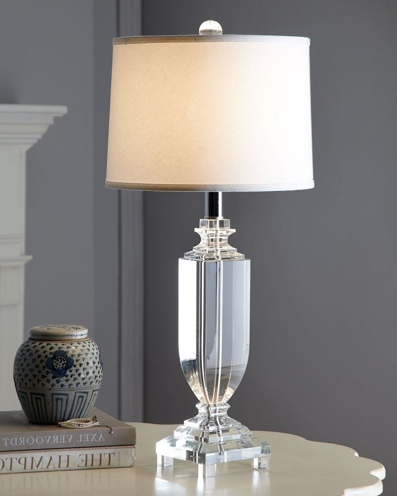Most Up To Date Clear Crystal Contemporary Table Lamps For Home Lighting (View 1 of 20)
