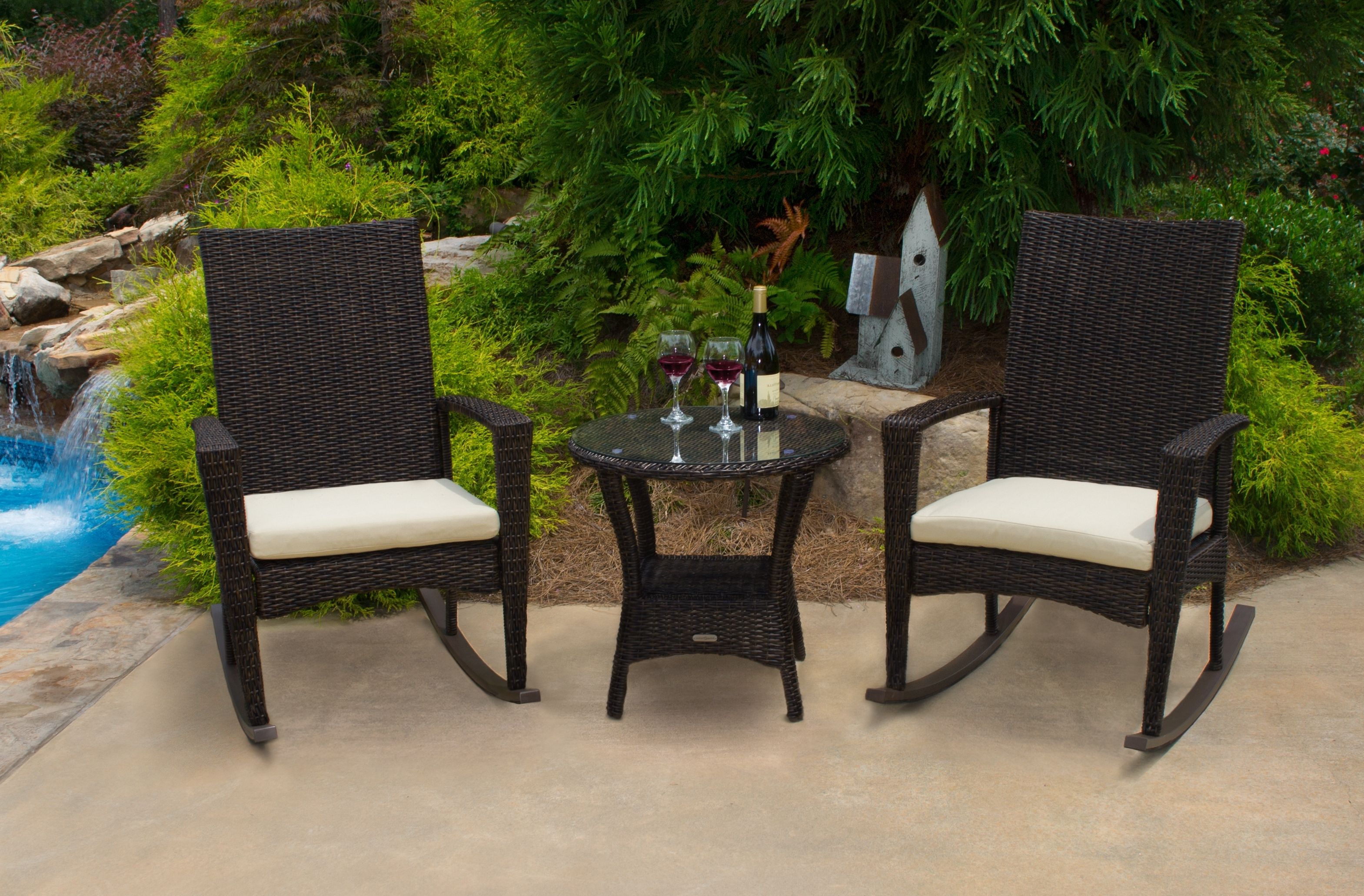 Newest Rocking Chairs – Tortuga Outdoor Of Georgia – Alpharetta With Rattan Outdoor Rocking Chairs (View 12 of 20)