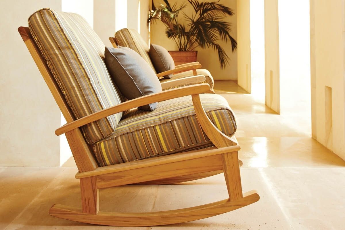 Outdoor Living Inside Teak Patio Rocking Chairs (View 1 of 20)