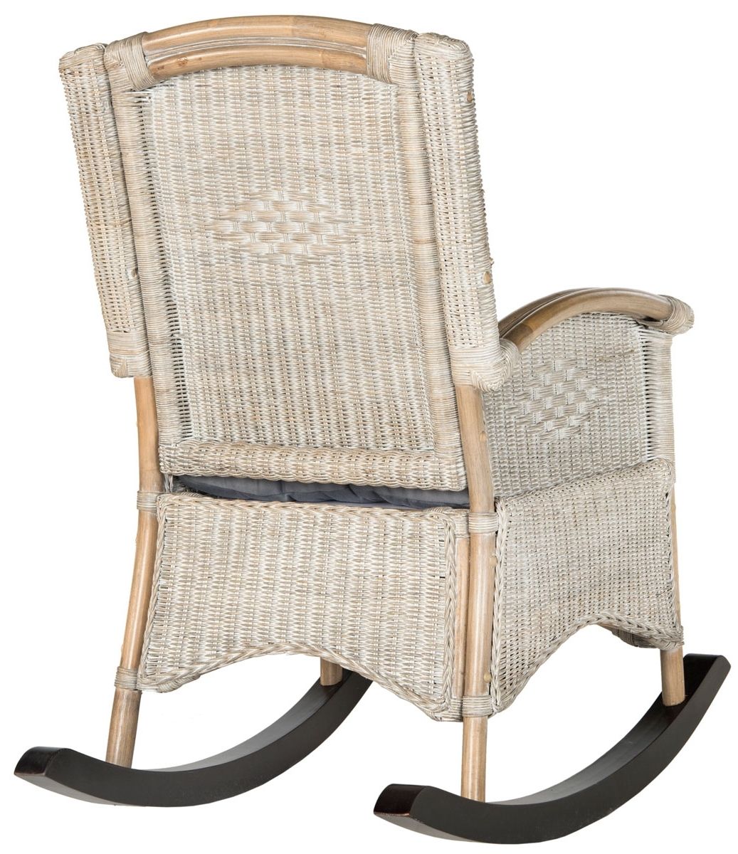 Popular Antique Wicker Rocking Chairs Within Sea8034a Rocking Chairs – Furnituresafavieh (View 17 of 20)