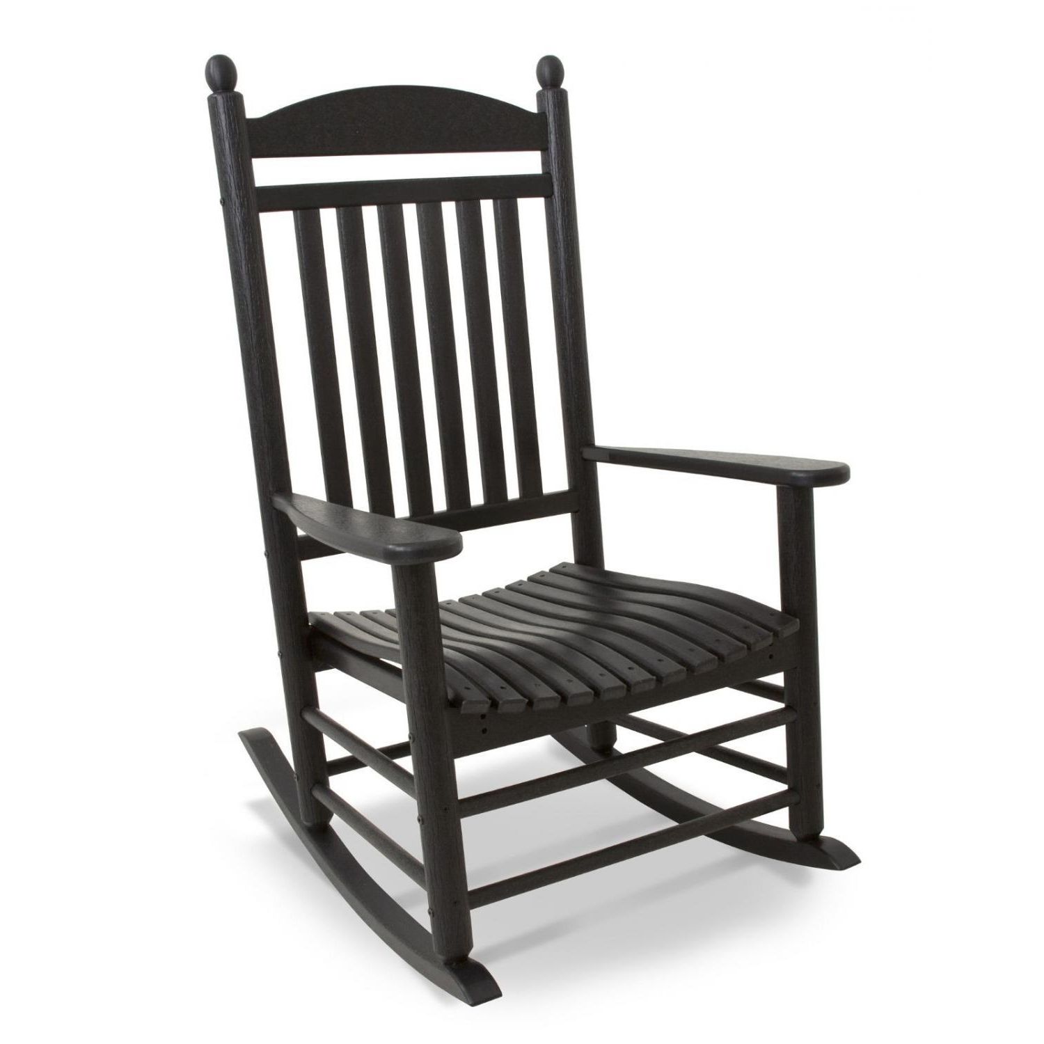 Popular Polywood Jefferson 3 Piece Recycled Plastic Wood Patio Rocking Chair In Wooden Patio Rocking Chairs (View 10 of 20)