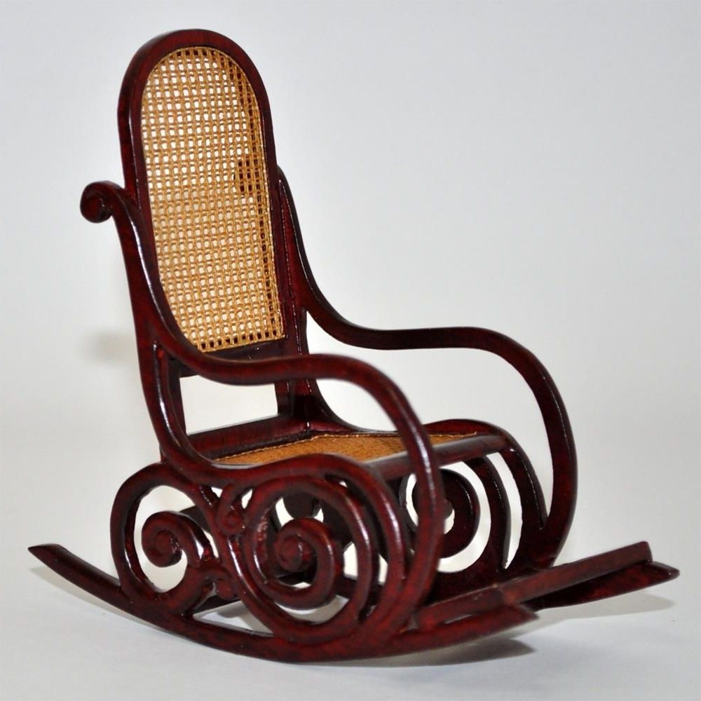 Preferred Victorian Rocking Chairs Intended For Miniature Highend Victorian Rocking Chair 9902wn Dollhouse (View 3 of 20)