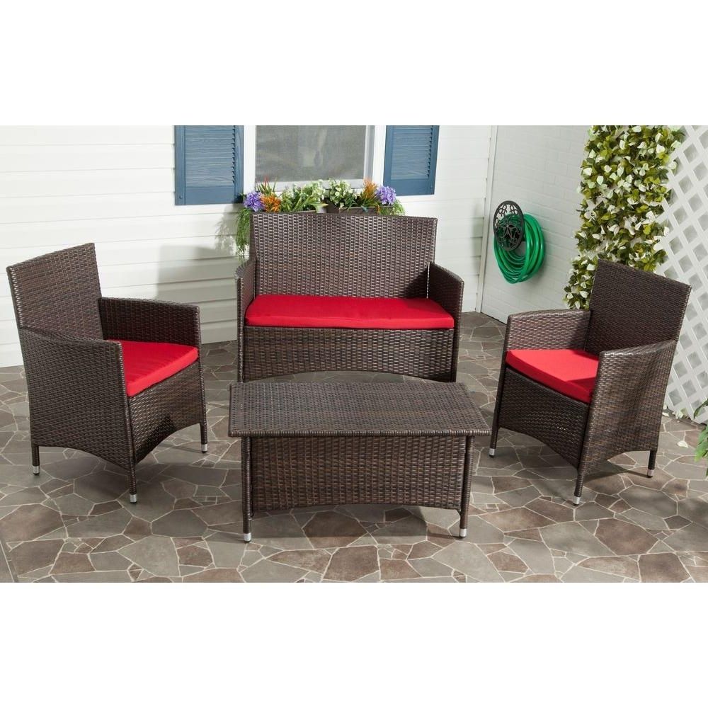 Featured Photo of 20 Best Red Patio Conversation Sets