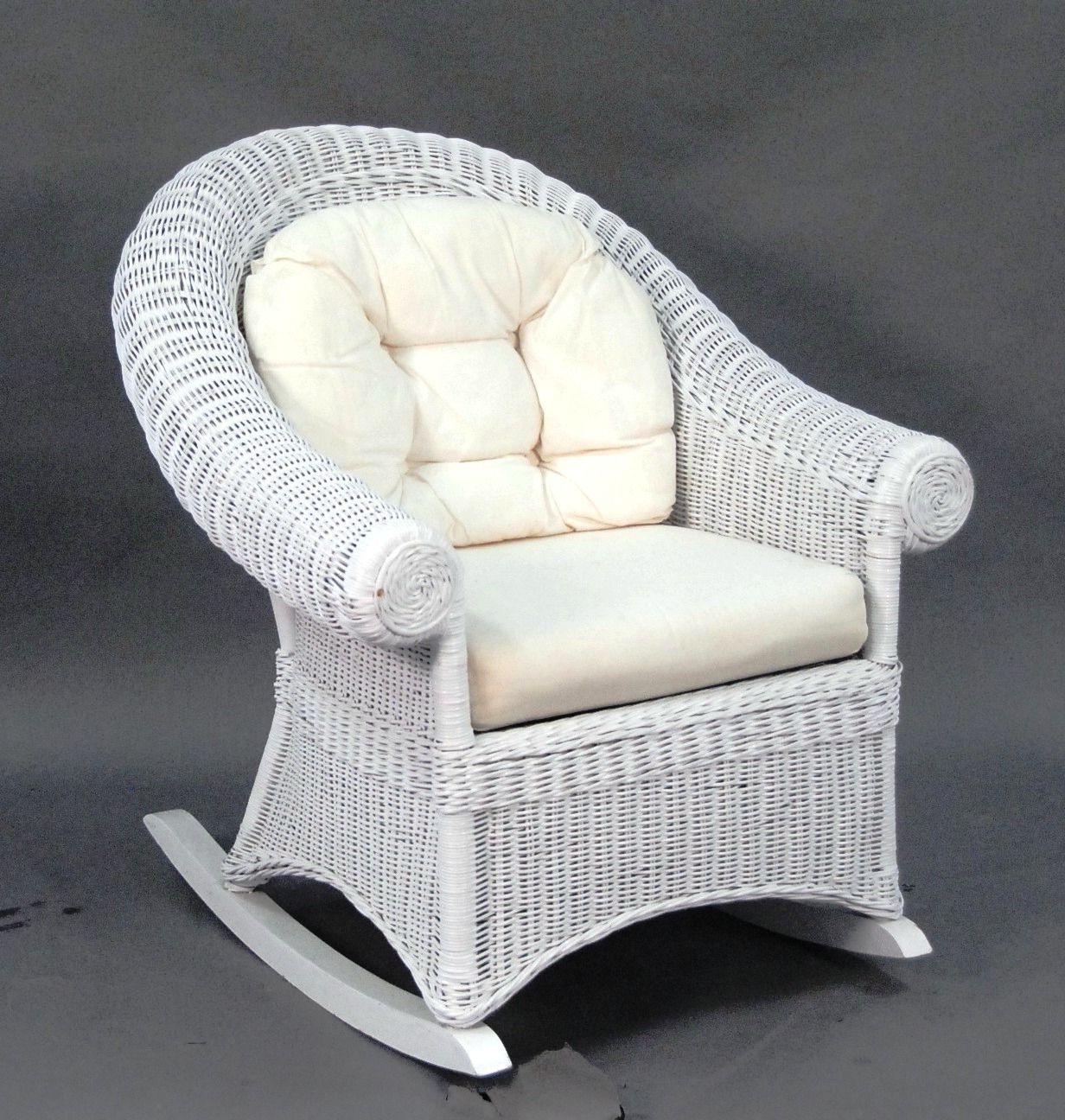White Wicker Rocking Chair For Nursery Inside Popular Choosing A White Wicker Rocking Chair – Http://www (View 1 of 20)