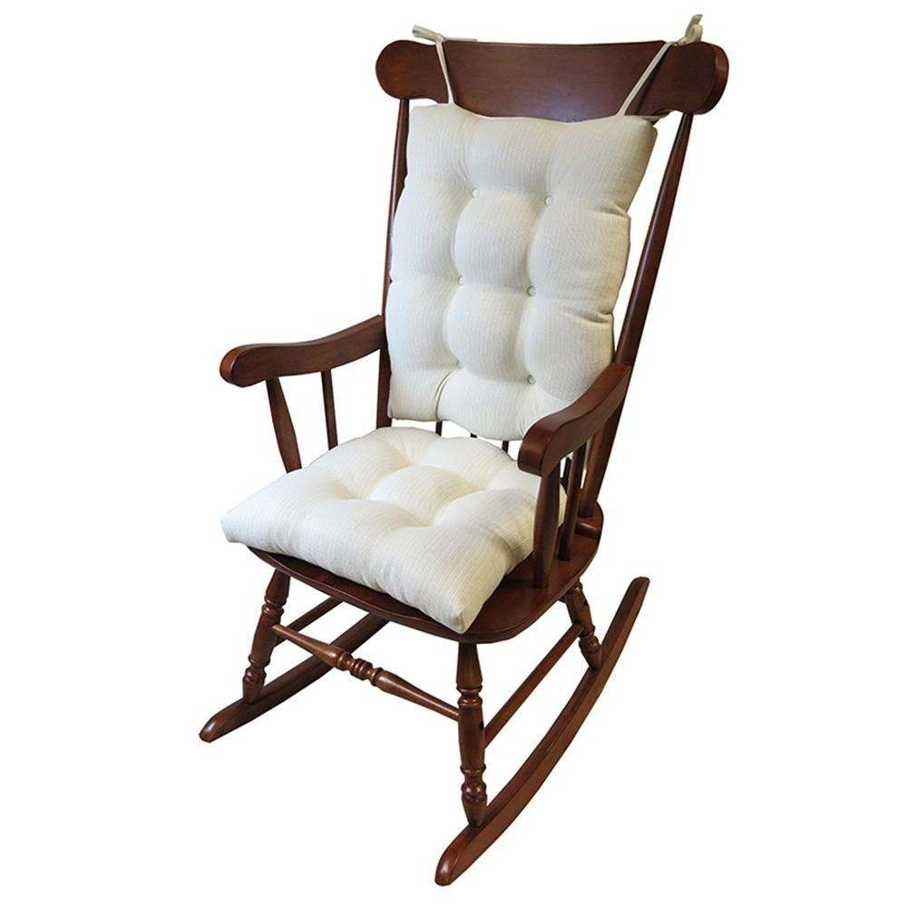 Xl Rocking Chairs In 2018 Glider Chair Cushions New Gripper Omega Ivory Jumbo Rocking Chair (View 1 of 20)