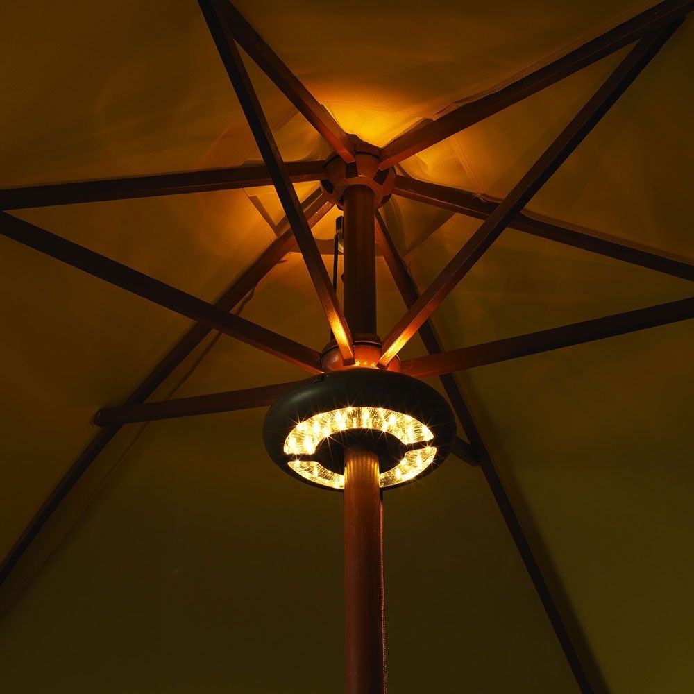 2018 Patio Umbrella Solar Powered Led Lights • Patio Ideas Within Patio Umbrellas With Solar Led Lights (View 11 of 20)