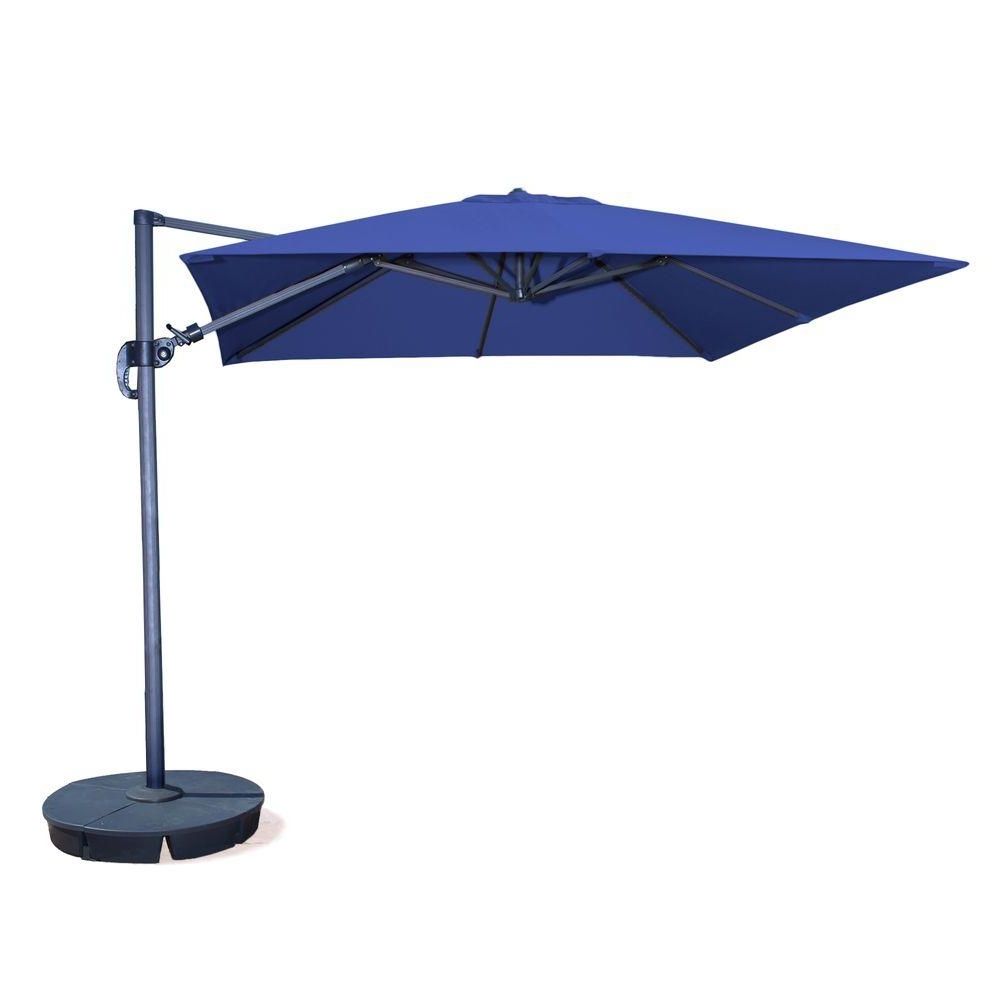 Blue Patio Umbrellas Pertaining To Current Island Umbrella Santorini Ii 10 Ft (View 1 of 20)
