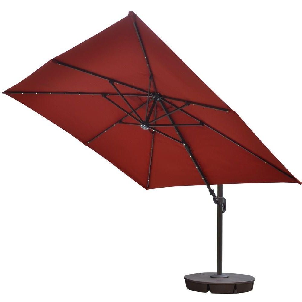 Cantilever Patio Umbrellas Pertaining To Most Up To Date Island Umbrella Santorini Ii Fiesta 10 Ft (View 18 of 20)