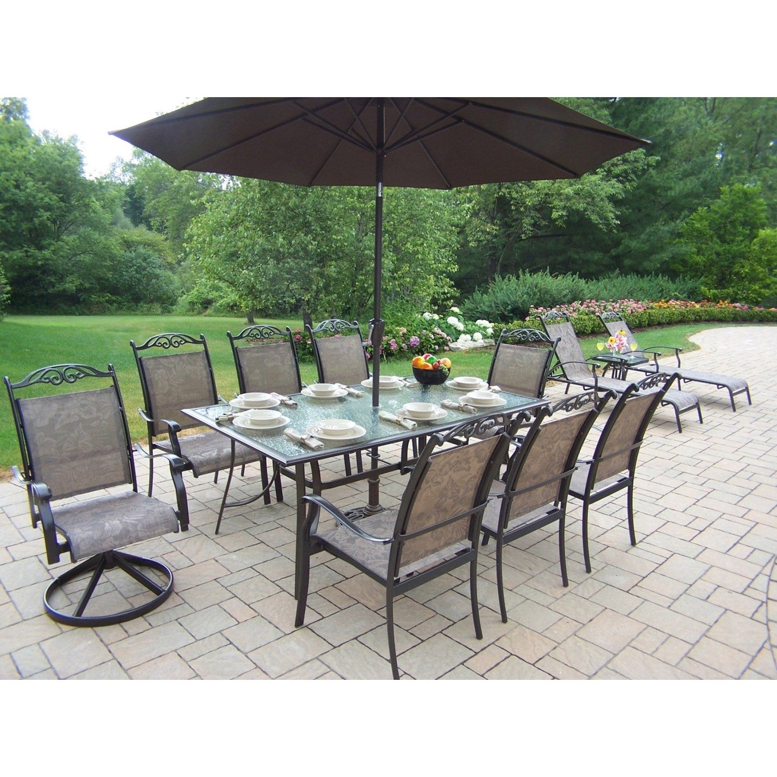 Famous Patio Sets With Umbrellas With Regard To Patio Furniture Walmart Patio Furniture Sets Patio Dining Luxury (View 1 of 20)