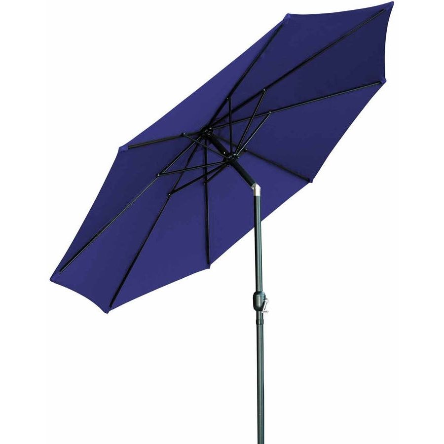 Most Recently Released Walmart Umbrellas Patio Within Black Patio Umbrellas & Bases – Walmart (View 17 of 20)