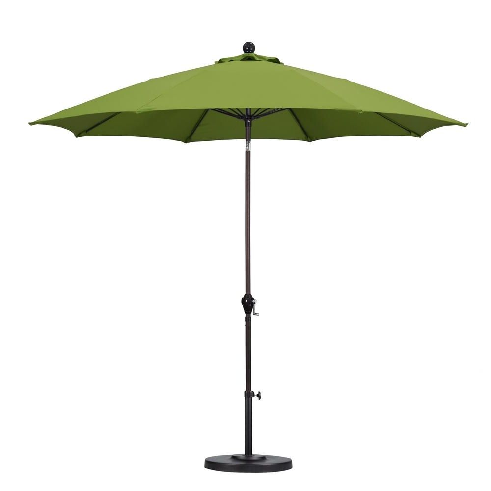 Most Up To Date Green Patio Umbrellas Pertaining To California Umbrella 9 Ft (View 1 of 20)