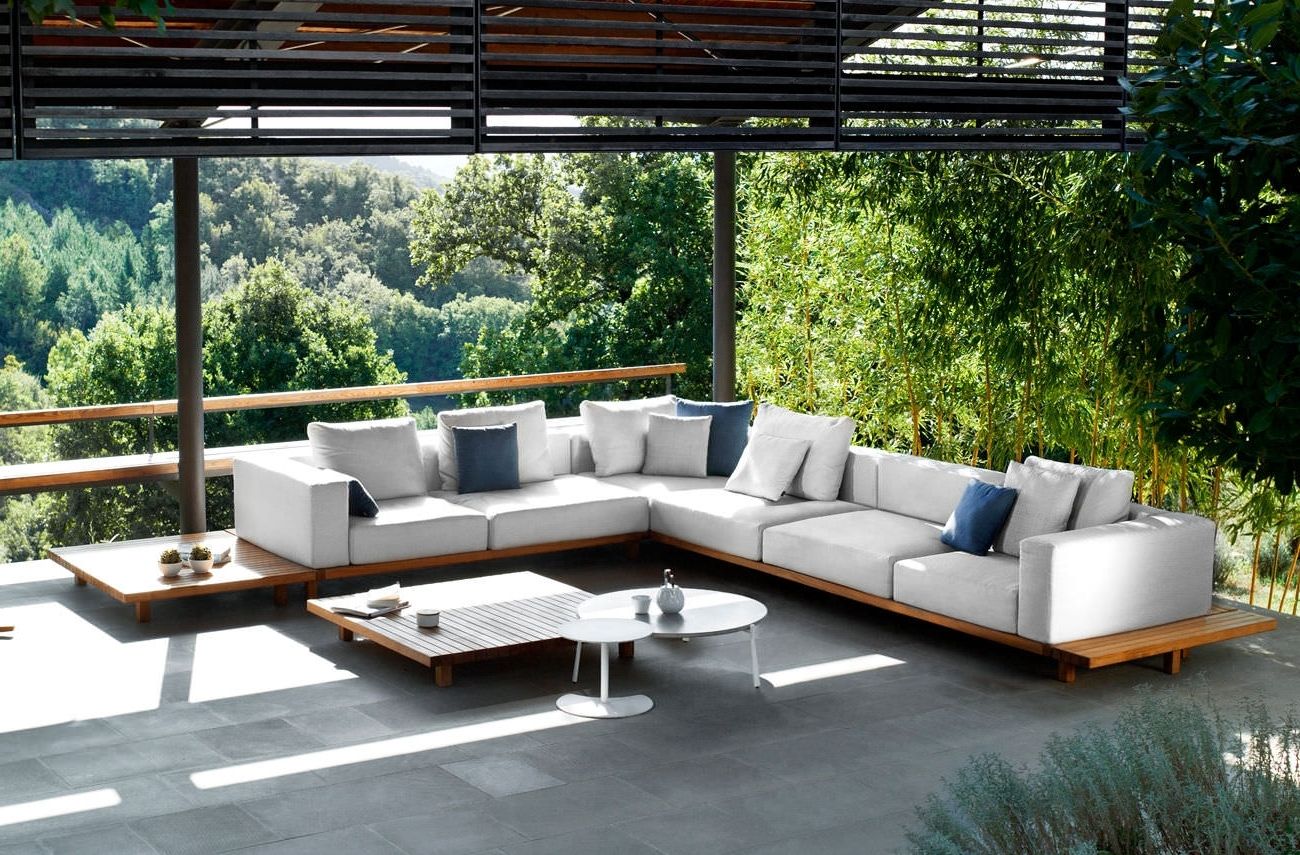 Most Up To Date Teak Patio Furniture Vs Eucalyptus — Life On The Move Intended For Upscale Patio Umbrellas (View 3 of 20)