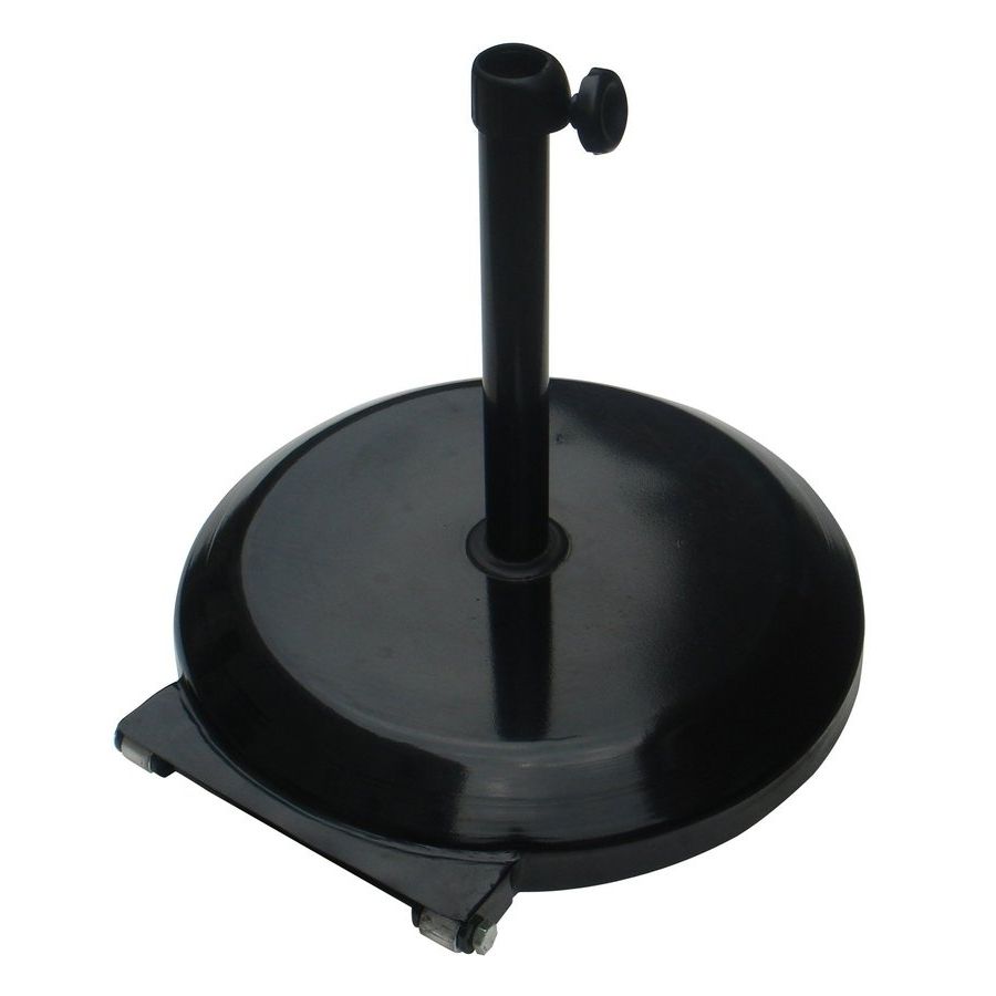 Patio Umbrella Stands With Wheels With Preferred Shop California Umbrella Black Patio Umbrella Base With Wheels At (View 3 of 20)