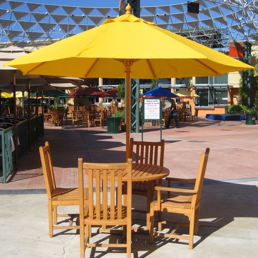 Trendy Yellow Patio Umbrellas Intended For Patio: Awesome Umbrella Patio Table Picnic Tables With Umbrella (View 13 of 20)
