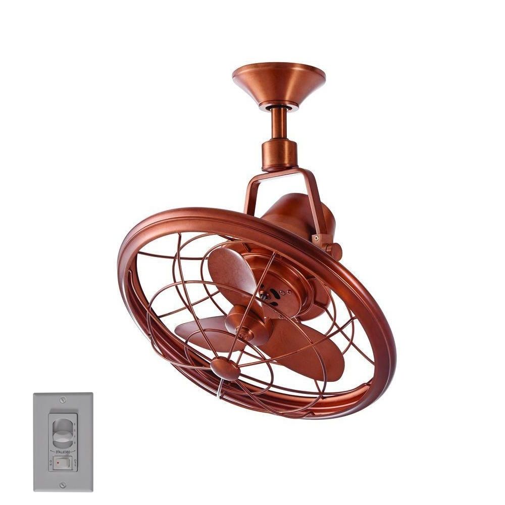 2018 Copper Outdoor Ceiling Fans With Regard To Home Decorators Collection Bentley Ii 18 In (View 8 of 20)