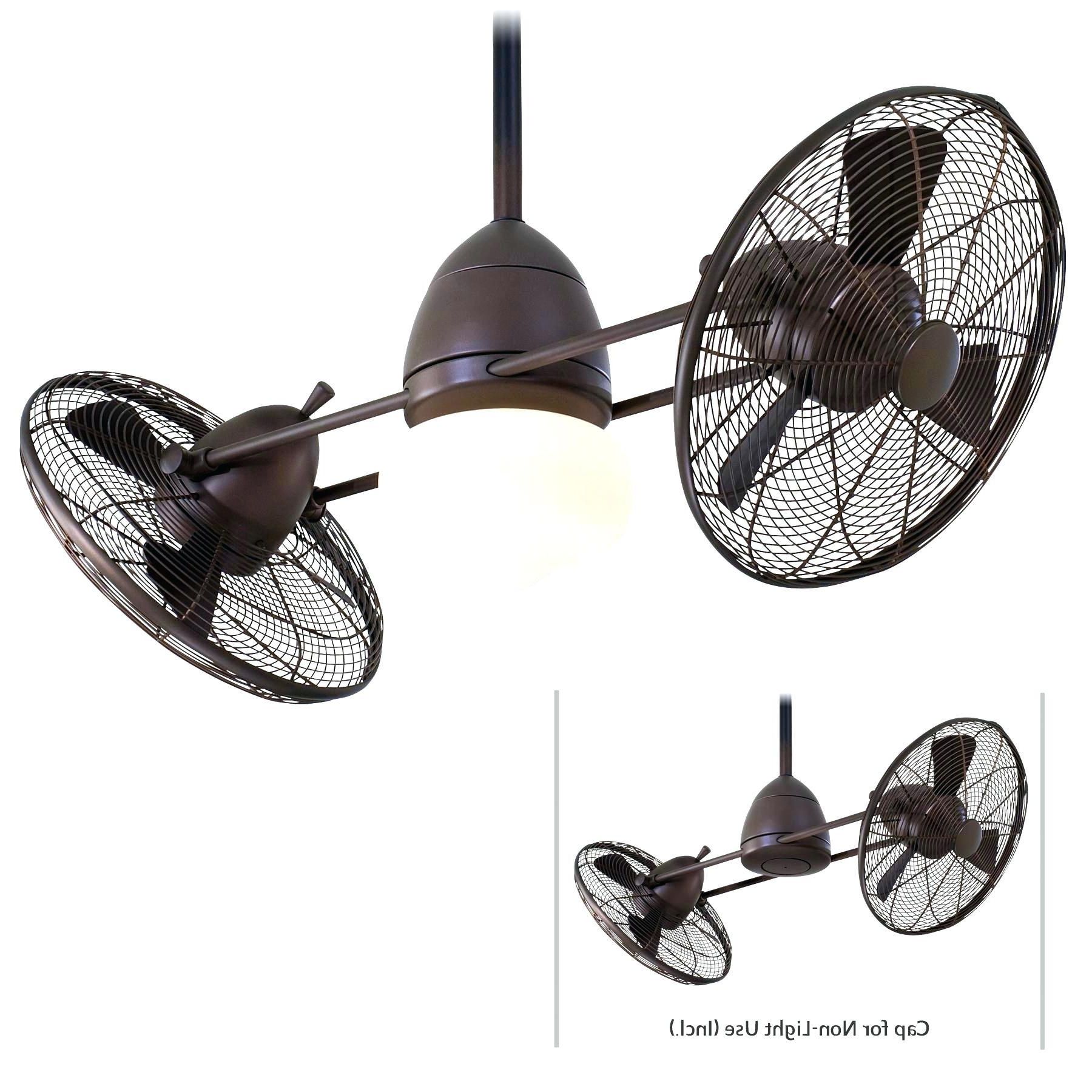 2018 Dual Outdoor Ceiling Fans With Lights Throughout Antique Troposair Ninja Ceiling Fan And Brushed Nickel Ceiling Fans (View 14 of 20)
