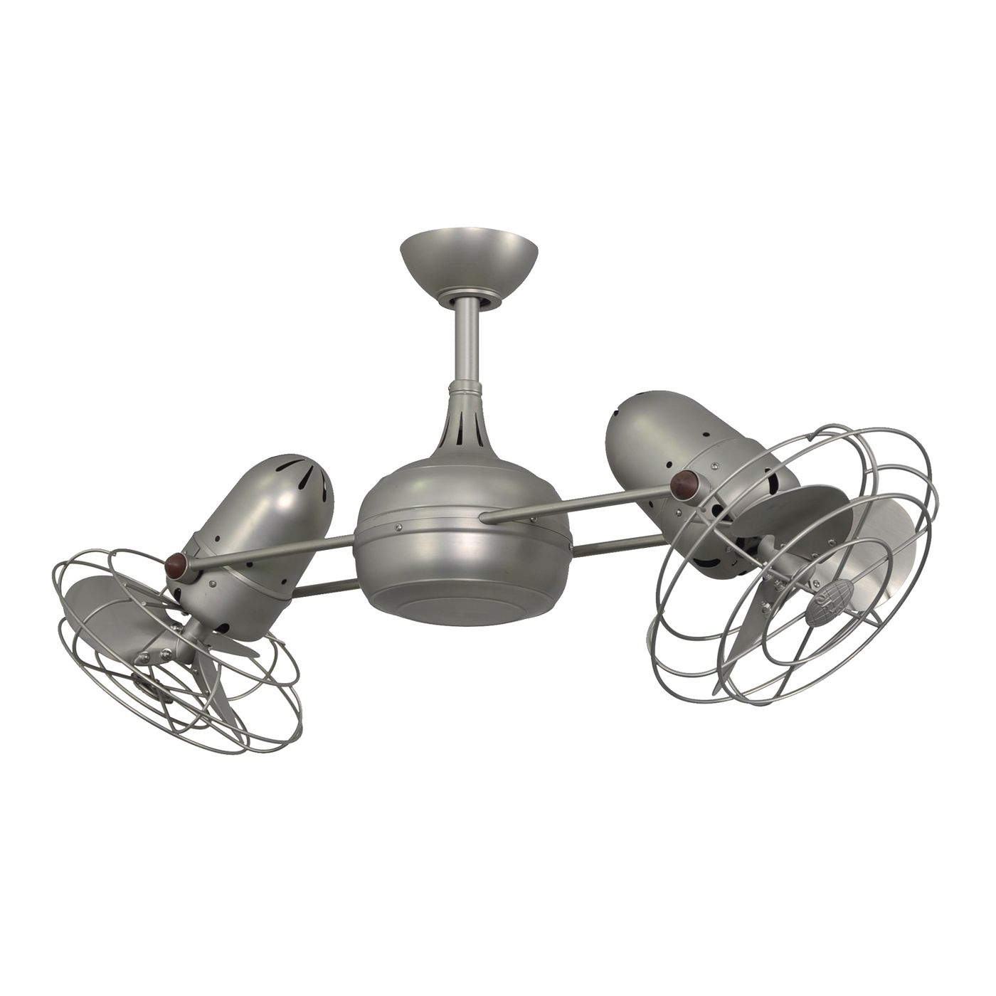 41 Double Ceiling Fan, Gale Series 14 In Polished Chrome Indoor With Recent Outdoor Double Oscillating Ceiling Fans (View 11 of 20)