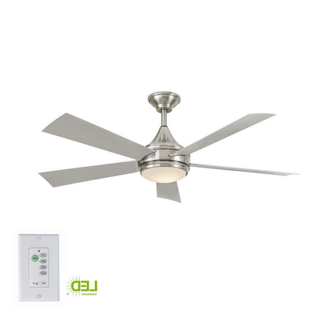 Best And Newest Stainless Steel Outdoor Ceiling Fans With Regard To Home Decorators Collection Hanlon 52 In. Integrated Led Indoor (Photo 1 of 20)