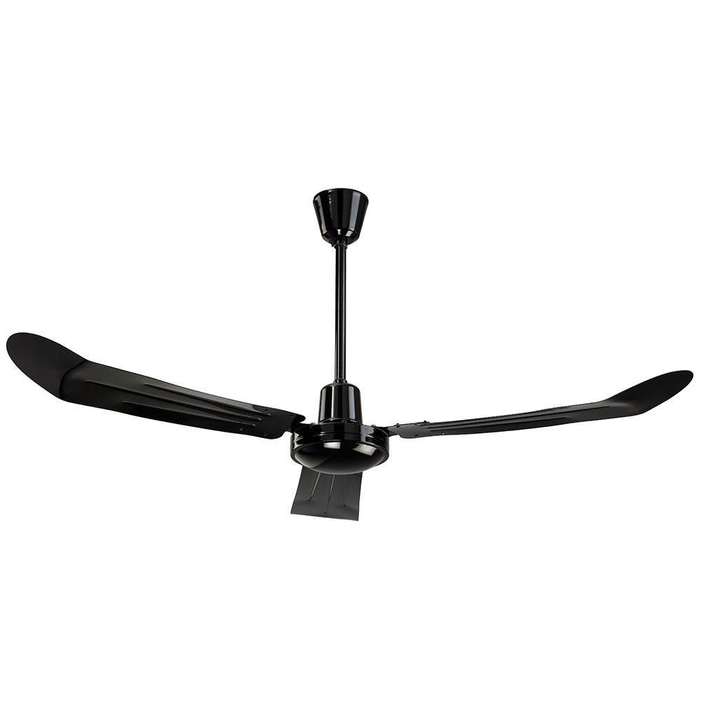 Black – Casablanca – Ceiling Fans – Lighting – The Home Depot With Regard To Most Recent Industrial Outdoor Ceiling Fans With Light (View 18 of 20)