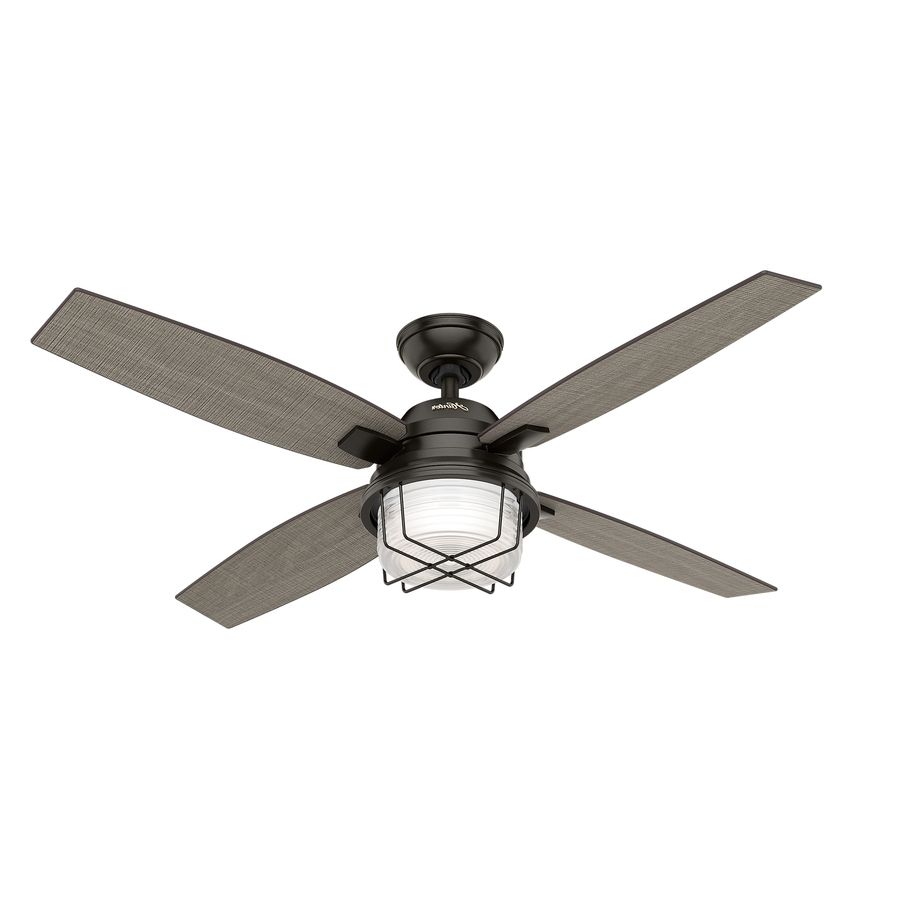 Bronze Outdoor Ceiling Fans With Light Pertaining To Preferred Shop Hunter Ivy Creek 52 In Noble Bronze Indoor/outdoor Ceiling Fan (View 9 of 20)