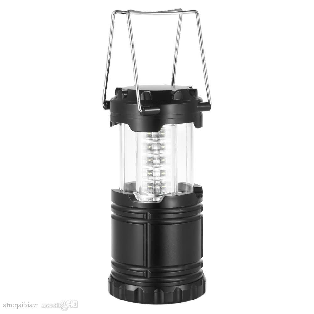 Camping Lamp Portable Hiking Lantern Led Camping Light Collapsible Pertaining To Most Up To Date Outdoor Glass Lanterns (View 16 of 20)