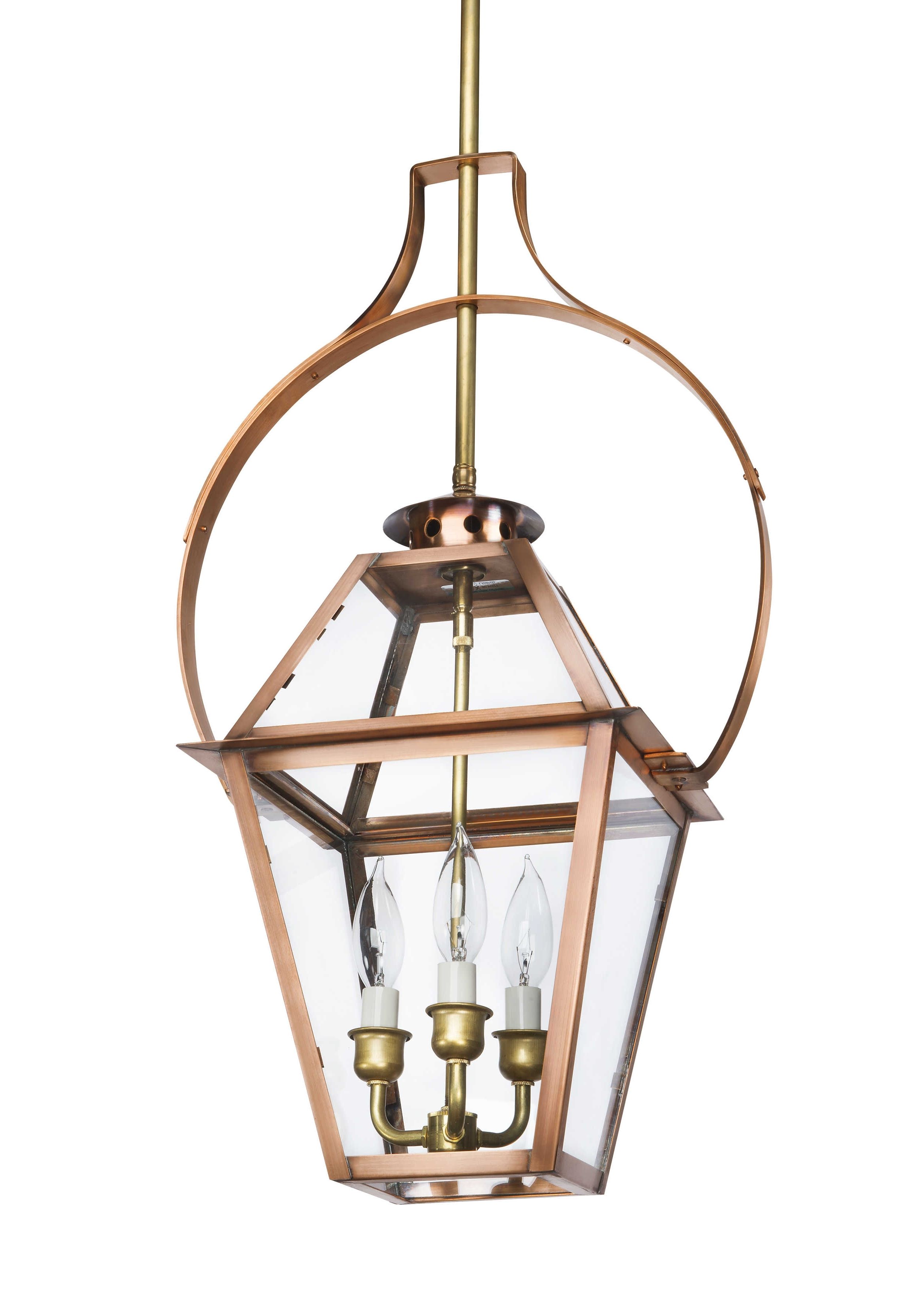 Ch 29 Yoke Copper Light – Lantern & Scroll With Regard To Best And Newest Outdoor Hanging Electric Lanterns (View 7 of 20)