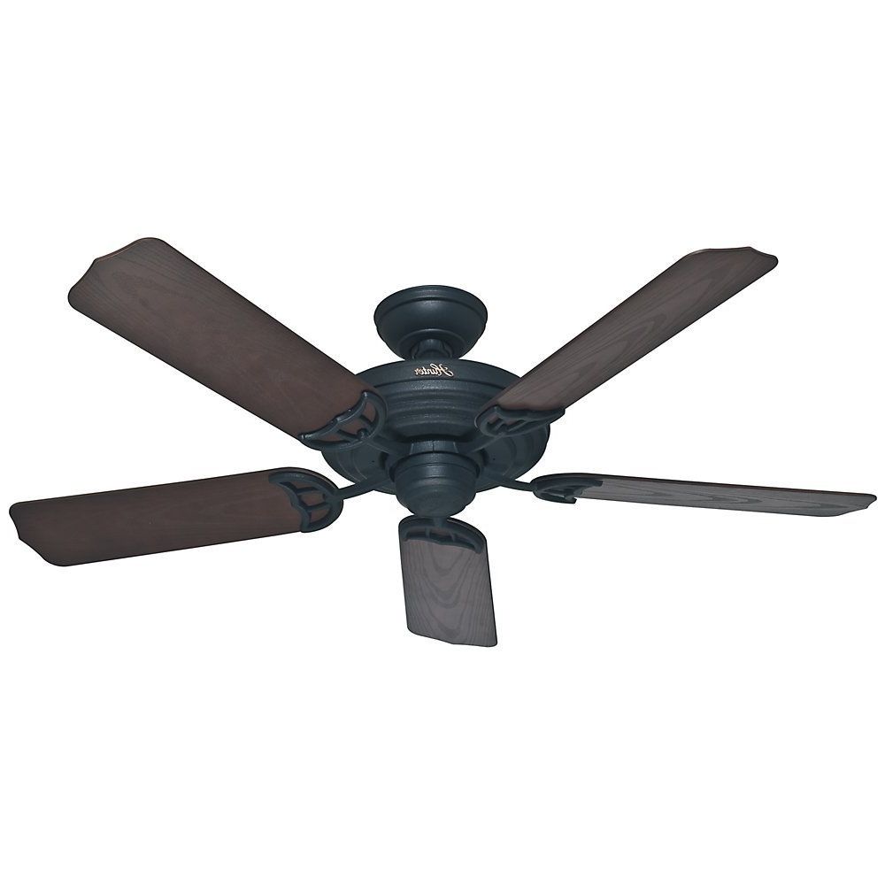 Elegant Outdoor Ceiling Fans For Well Known Ceiling Fan: Elegant Hunter Outdoor Ceiling Fans For Home Ceiling (View 12 of 20)