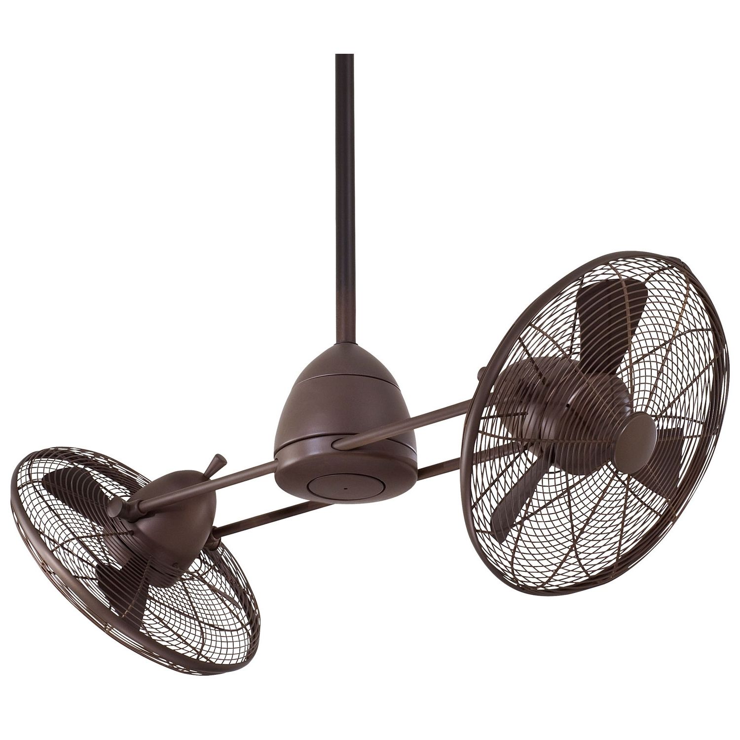 Famous Outdoor Ceiling Fans Without Lights Throughout Minka Aire 42 Inch Gyro Wet Indoor/outdoor Oil Rubbed Bronze Ceiling (View 18 of 20)