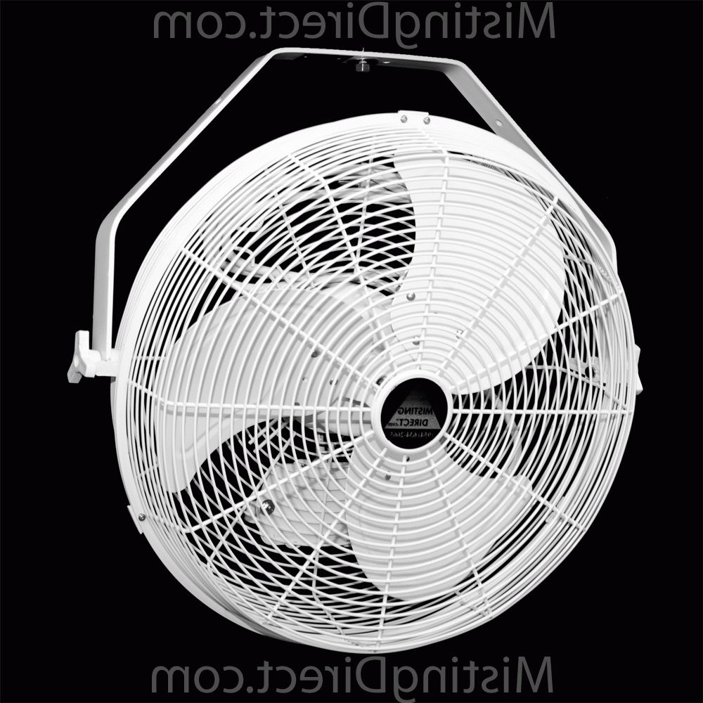 Favorite Fan 18" Indoor/outdoor Wall/ceiling Mount Wet Location Exterior Inside Outdoor Ceiling Fans With Misters (View 16 of 20)