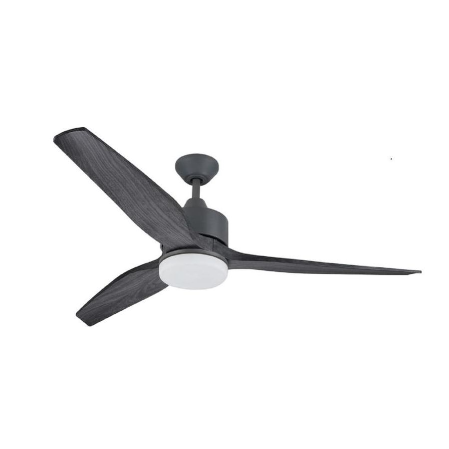 Galvanized Outdoor Ceiling Fans Pertaining To Latest Shop Harbor Breeze Fairwind 60 In Galvanized Led Indoor/outdoor (View 11 of 20)