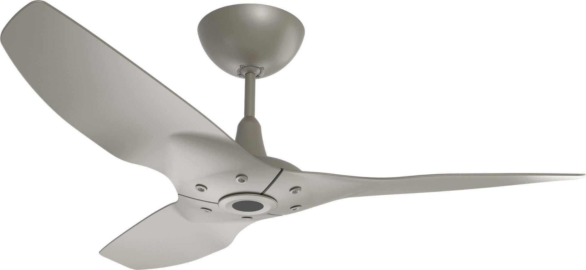 Haiku Outdoor Ceiling Fan: 52", Satin Nickel Full Appearance Intended For Well Known Nickel Outdoor Ceiling Fans (View 12 of 20)