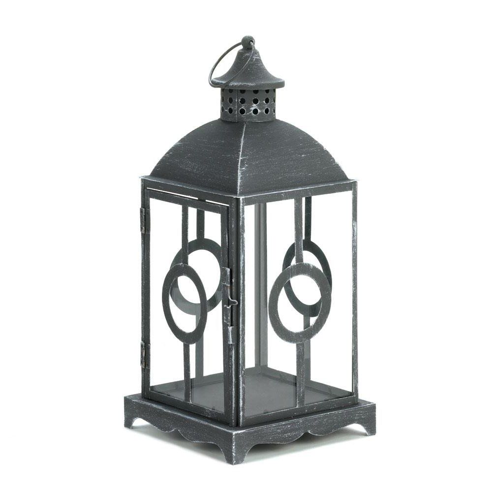 Iron Lantern Candle Holder, Decorative Outdoor Metal Candle Lanterns Within Latest Large Outdoor Rustic Lanterns (View 5 of 20)