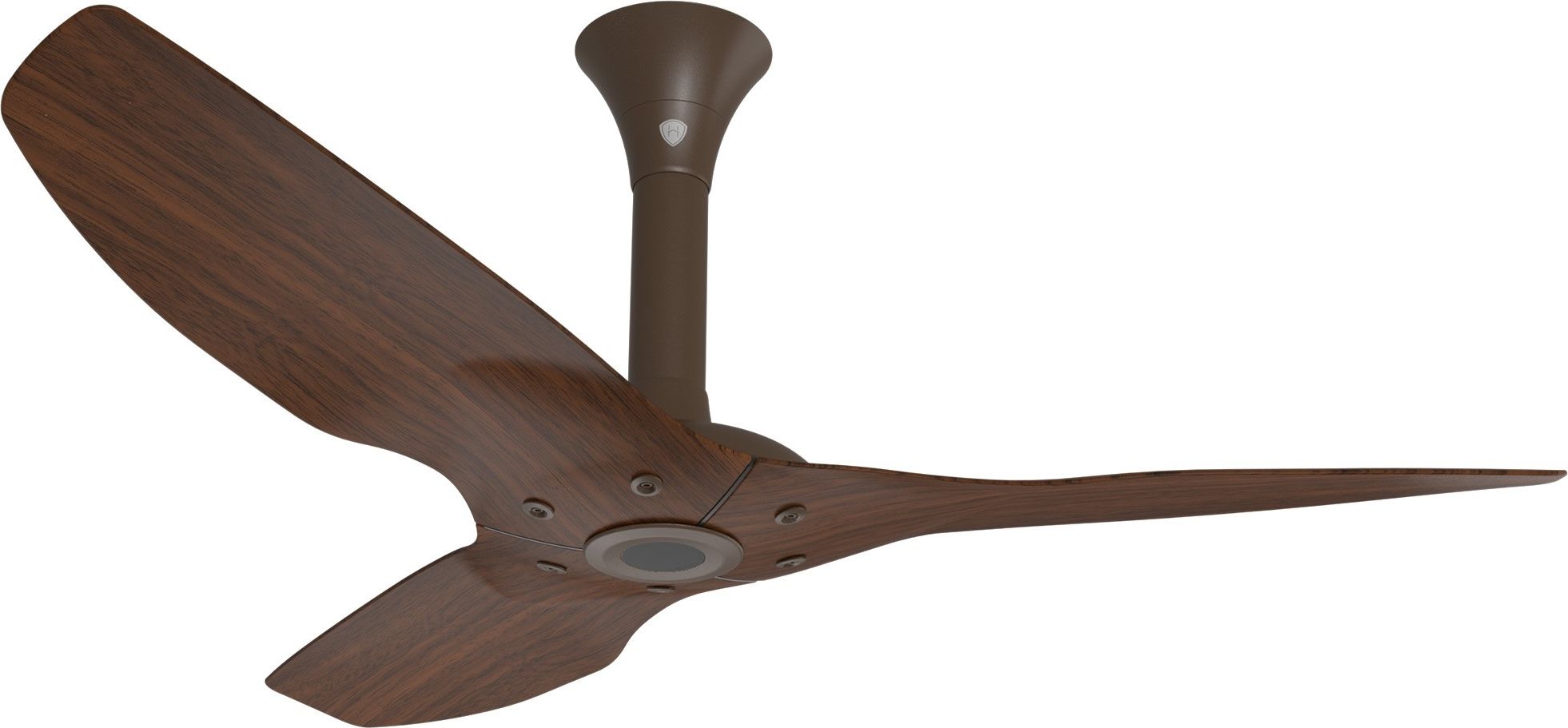 Latest Haiku Outdoor Ceiling Fan: 52", Cocoa Woodgrain Aluminum, Standard For Outdoor Ceiling Fans With Speakers (View 6 of 20)