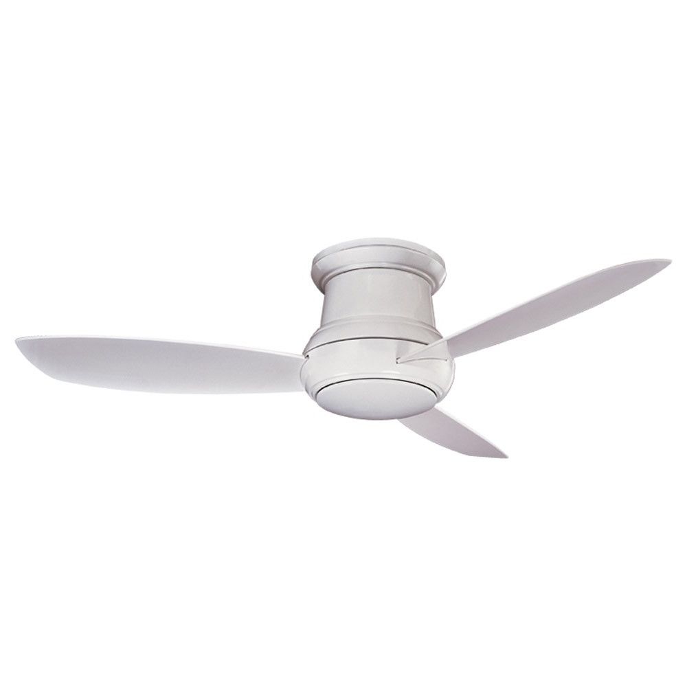 Minka Aire Outdoor Ceiling Fans With Lights With Regard To Current Concept Ii Wet Ceiling Fanminka Aire – F474l Wh White Close (View 17 of 20)