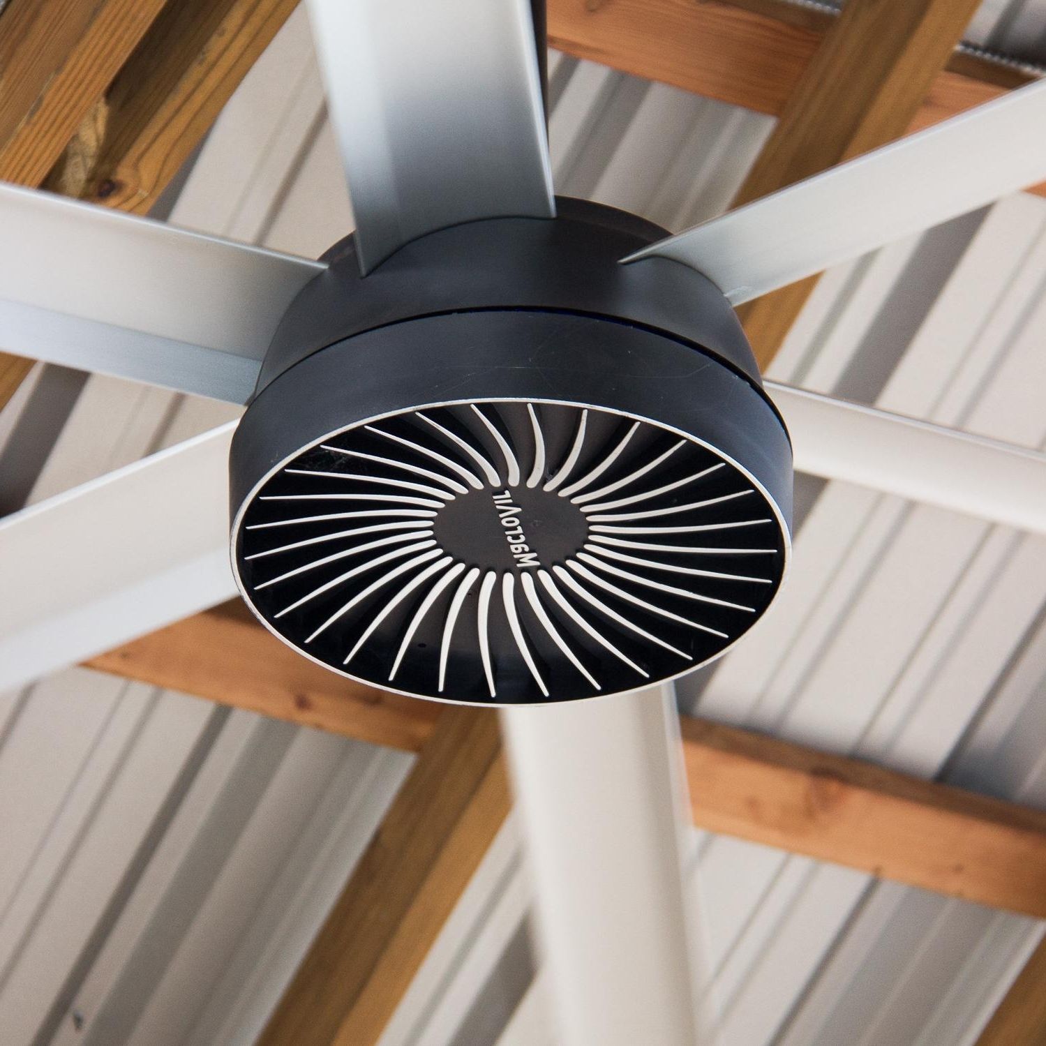 Most Popular Outdoor Ceiling Fans With Aluminum Blades Pertaining To Macroair Airvolution D 370 12 Ft (View 12 of 20)